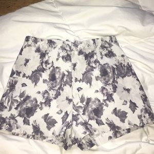 pacsun floral high waisted shorts