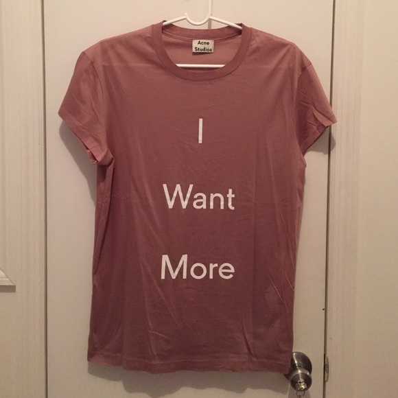 ACNE Studios 'I Want More' t-shirt