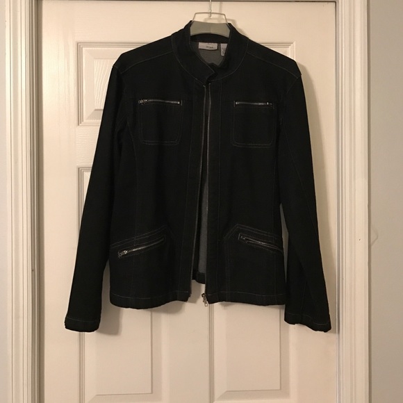 Chico's Demin Black Jacket
