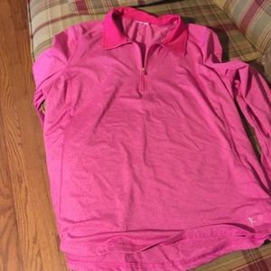 Pink lightweight pullover