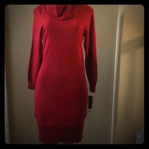 NWT Red Sweater Dress - Size Small NWT