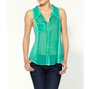 Free People collared top