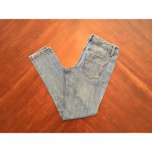 Mossimo Light Wash Low Rise Skinny Jeans