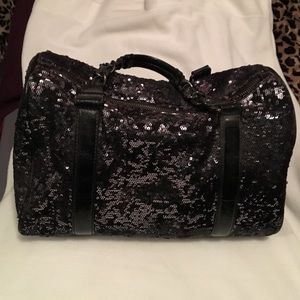 Black sparkle express handbag