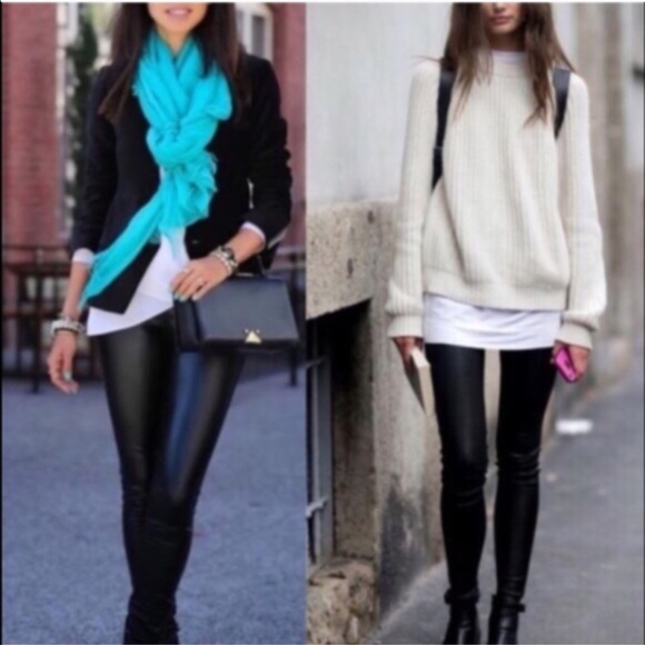 🚨1 HR SALE🚨DEBORAH slick leggings - BLACK - Picture 3 of 4