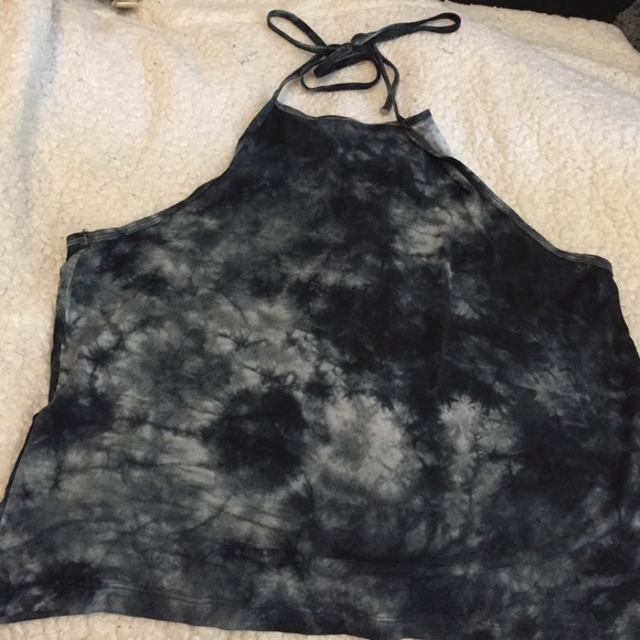 Soft and sexy dark teal halter top