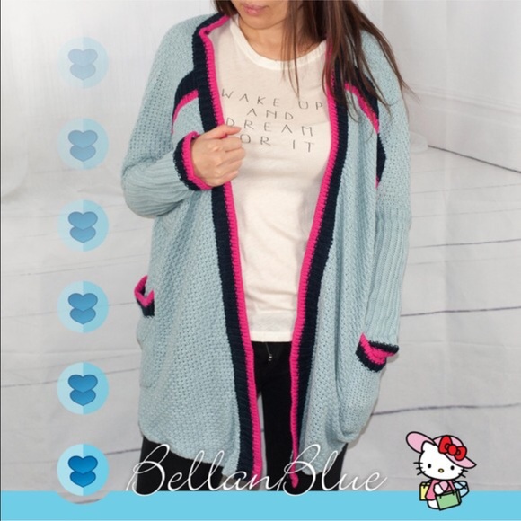 🚨1 HR SALE🚨The ADRIANNA cardigan - BLUE - Picture 2 of 4