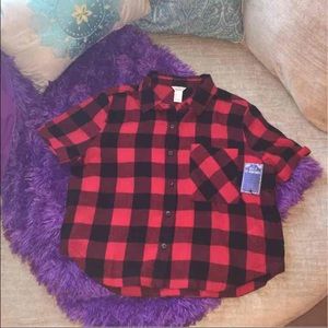 Cropped flannel