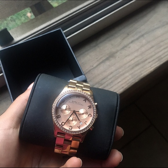 Marc Jacobs Gold Rose Watch