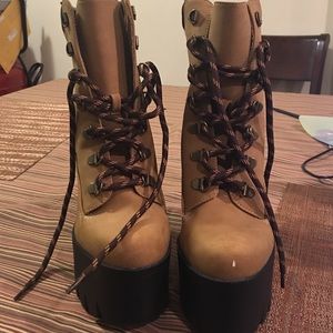 Black heel and Campbell color heel boots 2 pairs