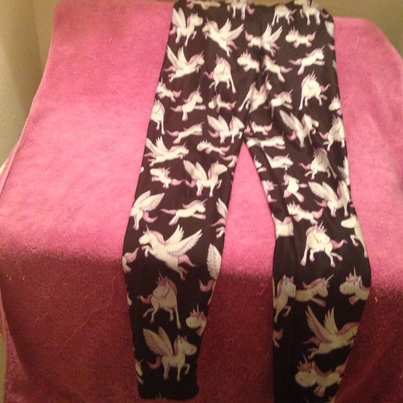 ON HOLD black milk flying unicorns leggings m