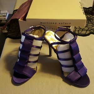 Martinez Valero purple heels