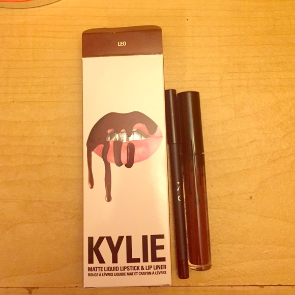 Kylie matte liquid lipstick in shade "Leo."
