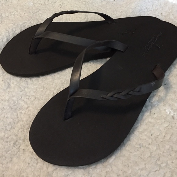 Dark brown leather sandals