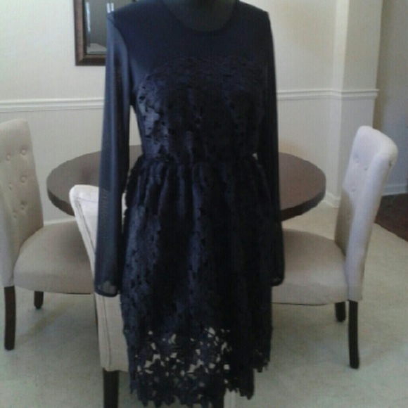 Black lace dress