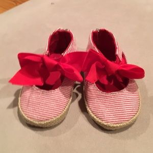 Stuart Weizman size 2 red and white espadrilles