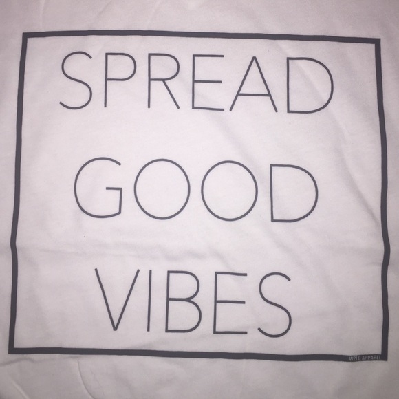 SPREAD GOOD VIBES VNECK TSHIRT - Picture 2 of 4