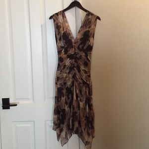 Diane Von Furstebenberg brown/pink/ dress