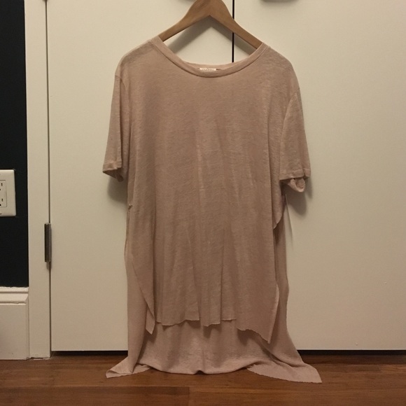 Side slit blush pink top. NWT - Picture 1 of 2