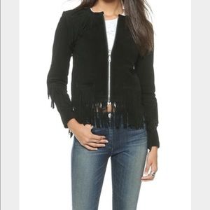 Rebecca Minkoff Suede Fringe Jacket