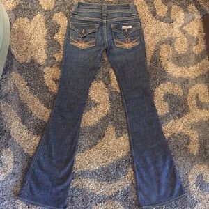HUDSON Flared Distressed Jeans