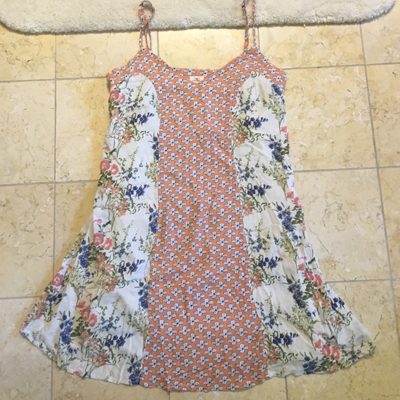 A short floral dress.