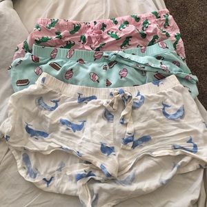 3 pair pj short shorts