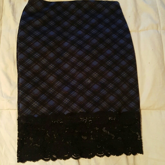Forever 21 plaid pencil skirt