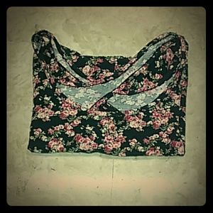 Flowery crop top