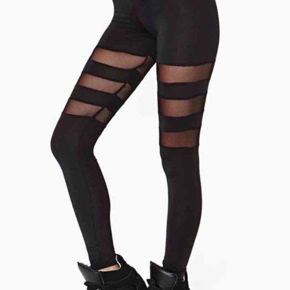 Mesh Cutout Leggings
