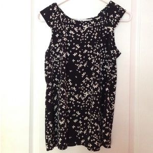 White butterfly print tunic