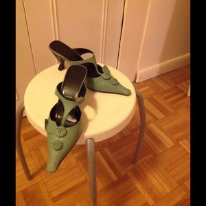 Sleek Leather Prada Slip On Shoes