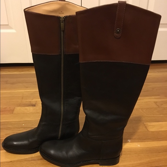 Enzo Angiolini black & brown boots, never worn!