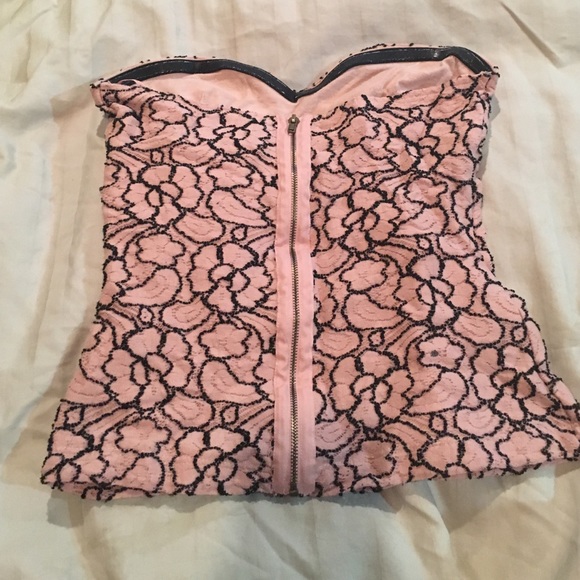 Urban outfitters pink and black tube top - Picture 2 of 2