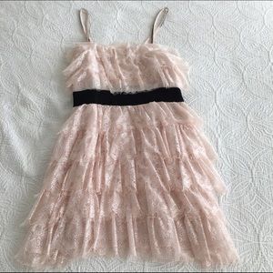Blush pink flapper style dress
