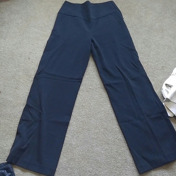 Wide leg high waisted slacks