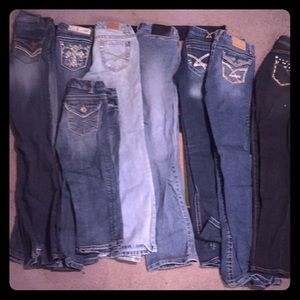 Ladies/teens name brand jeans bundle size 3
