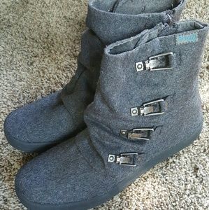 Blowfish Grey Flannel Boots