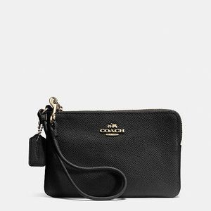 Coach leather wristlet