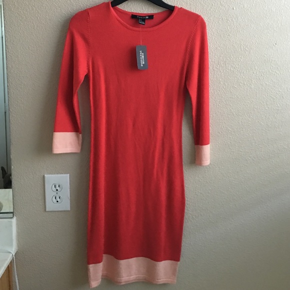 Forever 21 knit color block dress