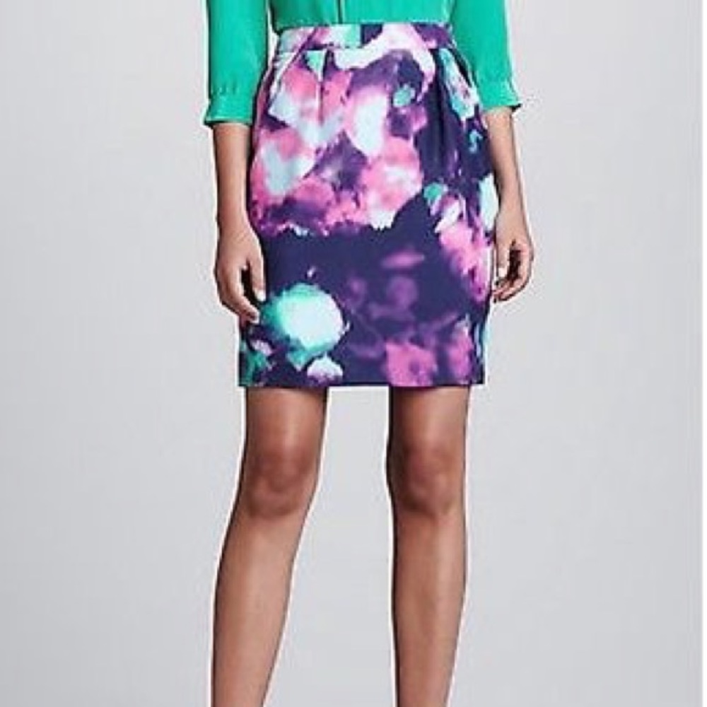Kate Spade "Barry" watercolor skirt size 10