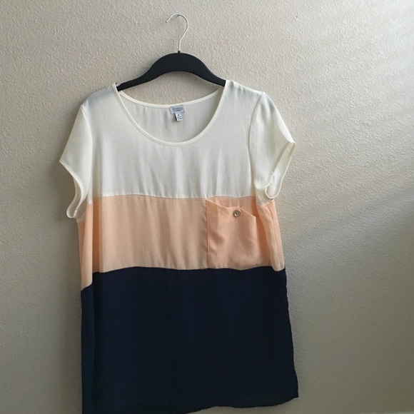 Charming Charlie color block shirt