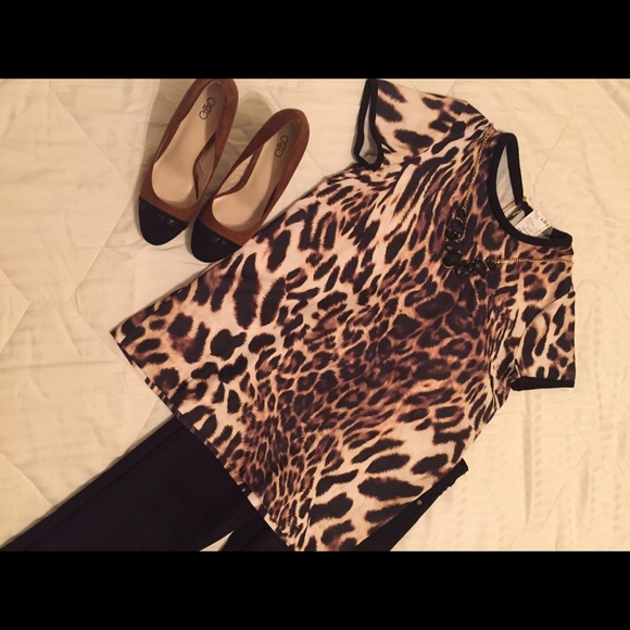 Animal print shirt by MNG - Picture 1 of 4