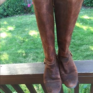 Chestnut Suede Tall Boots