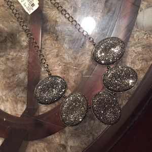 Glitzy statement necklace
