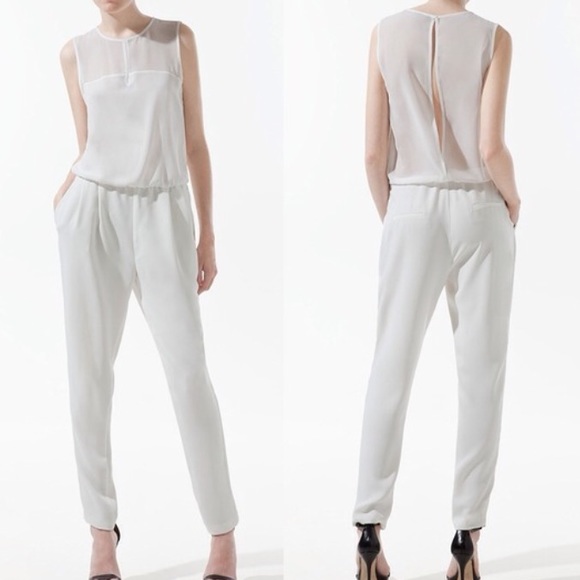Zara Other - 💃🏼🎉 SOLD!!! Zara white jumpsuit