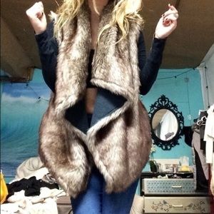 Faux Mink Fur Vest