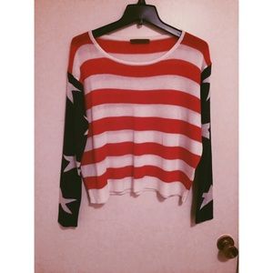 American Flag Sweater