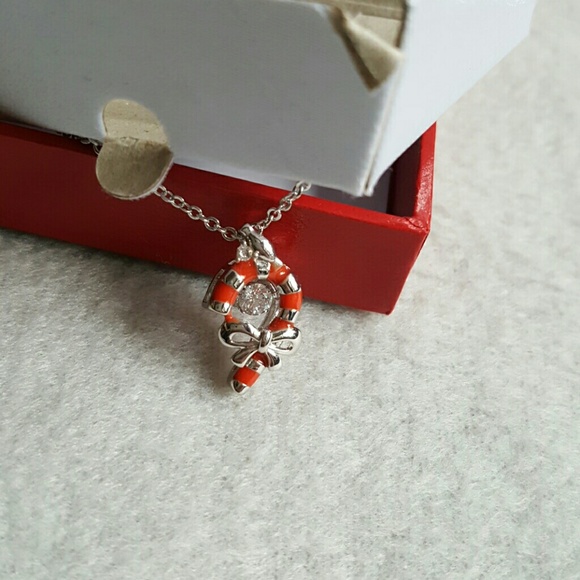 🎄Holiday Shimmers Fine Silver Plated CZ Necklace - Picture 3 of 4