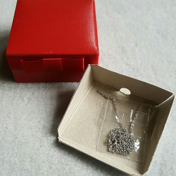 🎄Holiday Shimmers Fine Silver Plated CZ Necklace - Picture 4 of 4